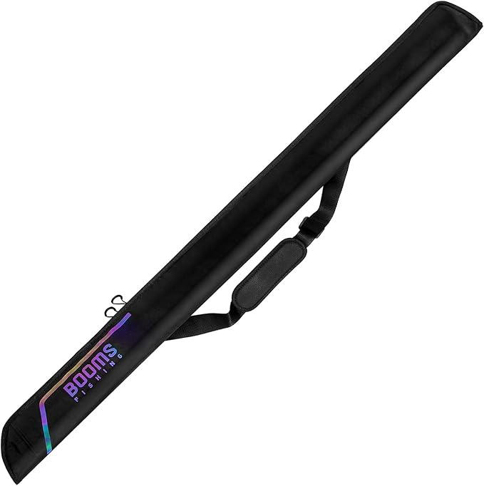 Booms Fishing PB3 6.3ft~7ft Expandable Fishing Rod Carry Case (Rod-Only, No Reel Space) – Portable Foldable Rod Bag with Padded Protection & Two-Way Zippers, Store Up to 2~3 Fishing Poles