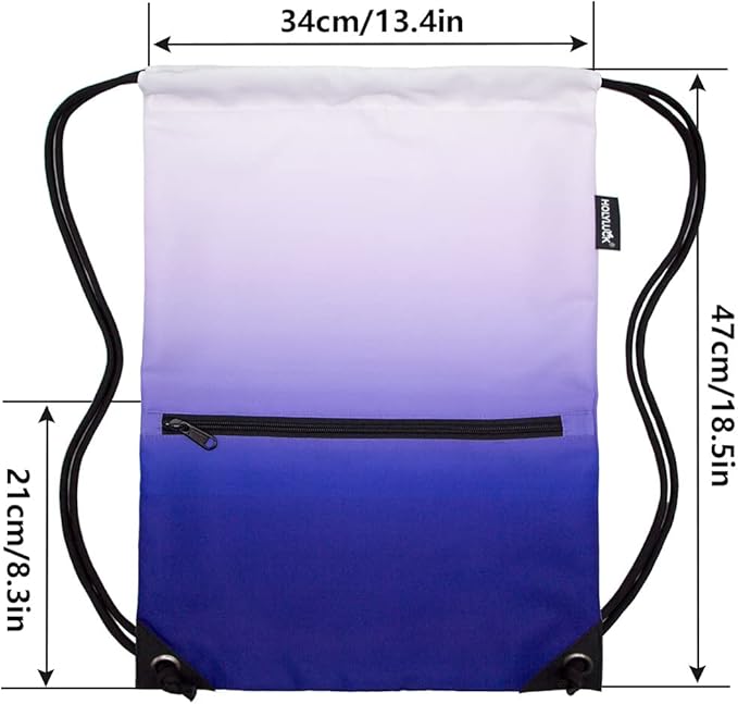 HOLYLUCK Drawstring Backpack Bag Sport Gym Sackpack