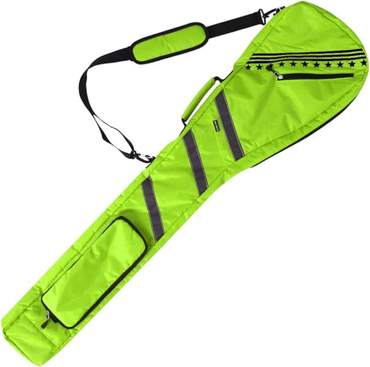Big Teeth Golf Sunday Bag, Small Golf Bag Lightweight, Par 3 Golf Bag for A Few Clubs Driving Range, Practice with Carry Shoulder Strap Foldable Multi-Colour