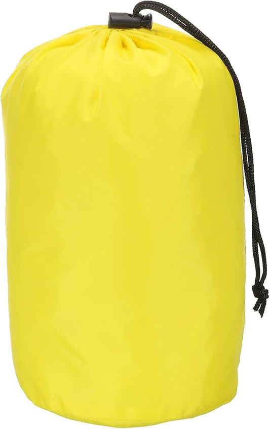 PATIKIL Stuff Sack, 5 x 10 Inch Waterproof Outdoor Storage Sack Upgrade Drawstring Bag Ultralight Ditty Bags Portable Dust Flap for Organizing Camping Hiking Travel Gear Gym, Yellow