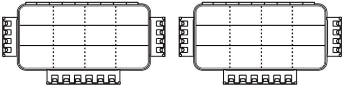 Flambeau Outdoors 3000WPBC Tackle Box - HD Waterproof Tackle Satchel System, Includes 2 Removable WP3012 Ultimate Waterproof Tuff Tainers, Floating Satchel, Fishing Tackle and Gear Storage, Gray/Clear