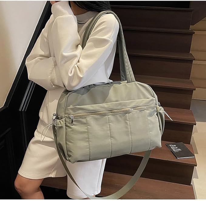 Gym Bag Sport Duffel Overnight Weekender Travel Bag with wet pocket and shoe pocket M01-Army green