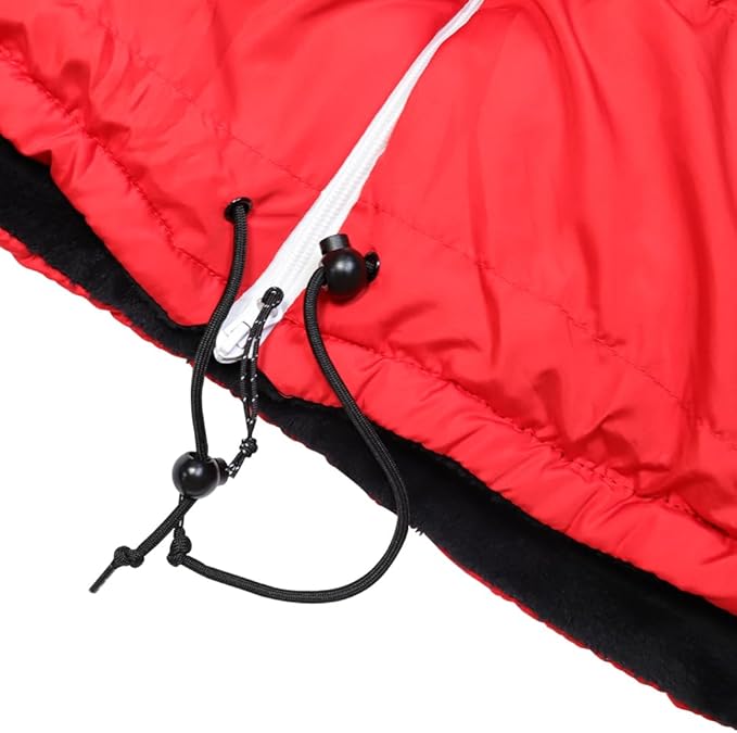 Thermotuff Wearable Sleeping Bag with Dual Hoodie, Long Sleeves, Pockets & Adjustable Drawstring - Ideal for Camping, Cold Weather Hiking, and Stadium Sak Blanket