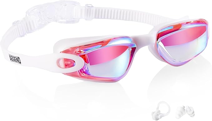 Aegend Swim Goggles - Kids Swimming Goggles for 3-14 Boys Girls Youth No Leaking Clear Vision