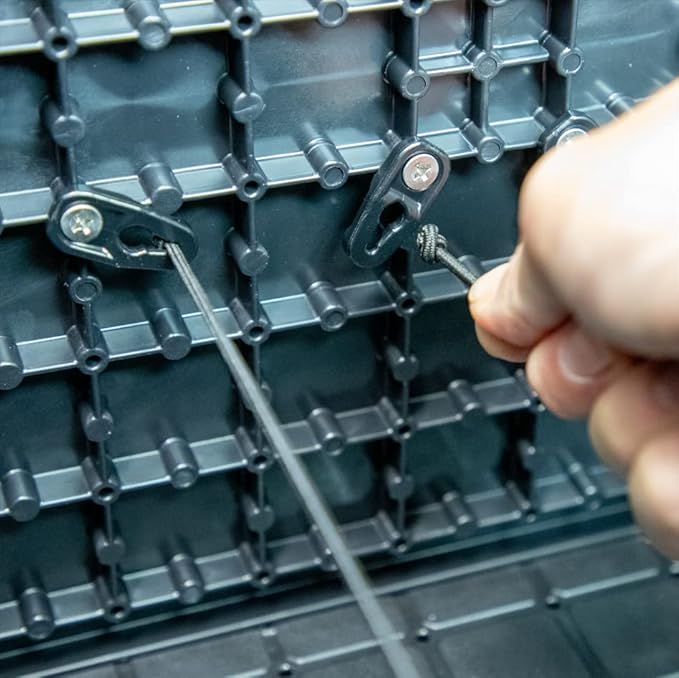 YakAttack KnotLoc Bungee Divider Kit | 6-Pack for BlackPak Pro Kayak Crate | Adjustable Tackle Box Storage System with Stainless Hardware | Fits All BlackPak Pro Sizes | Made in USA