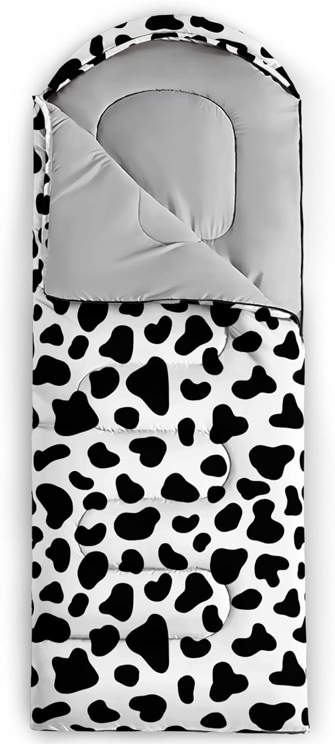 QOOMO Camping Sleeping Bags,3 Season Warm & Cool Weather,Lightweight,Waterproof Sleeping Bags for Adults & Kids,Traveling,and Outdoors,Camping Gear Equipment