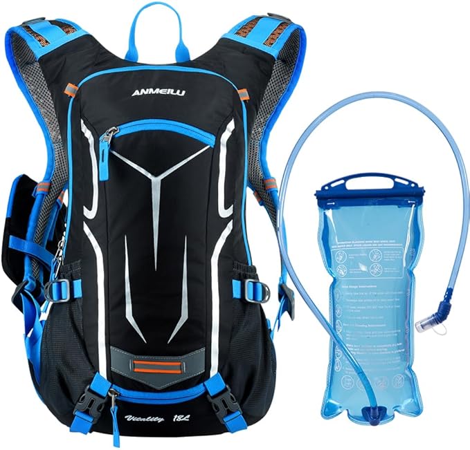ANMEILU Outdoor Cycling Backpack, 18L, Black