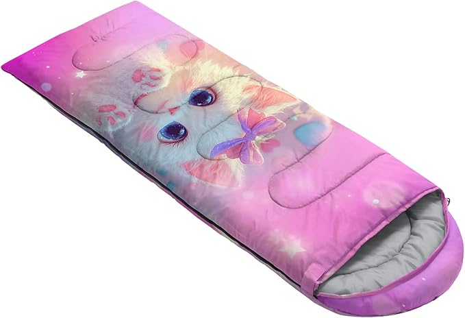 QOOMO Camping Sleeping Bags,3 Season Warm & Cool Weather,Lightweight,Waterproof Sleeping Bags for Adults & Kids,Traveling,and Outdoors,Camping Gear Equipment