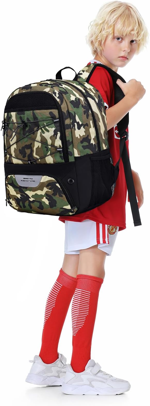 Youth Soccer Bag-Soccer Backpack&Backpack for Football Basketball,with Ball Compartment Separate Cleat Package