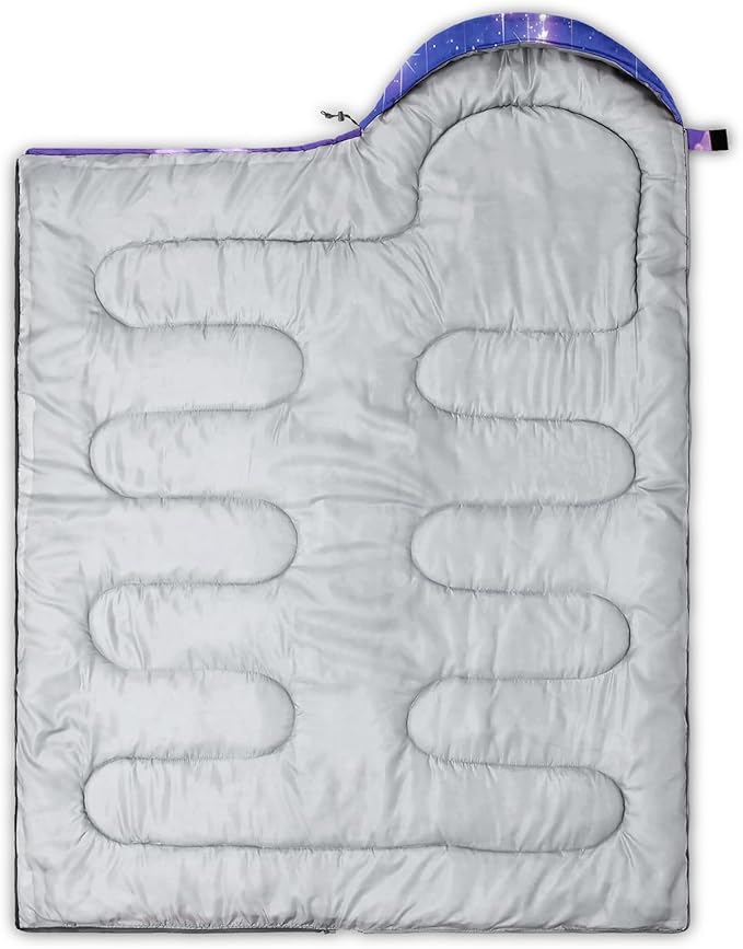 QOOMO Camping Sleeping Bags,3 Season Warm & Cool Weather,Lightweight,Waterproof Sleeping Bags for Adults & Kids,Traveling,and Outdoors,Camping Gear Equipment