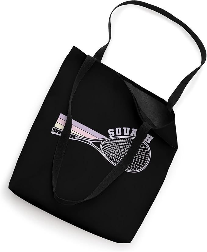 Squash Racket Tennis Ball Tote Bag