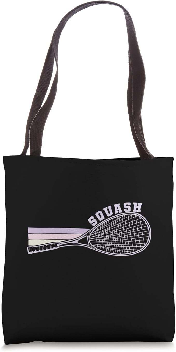 Squash Racket Tennis Ball Tote Bag