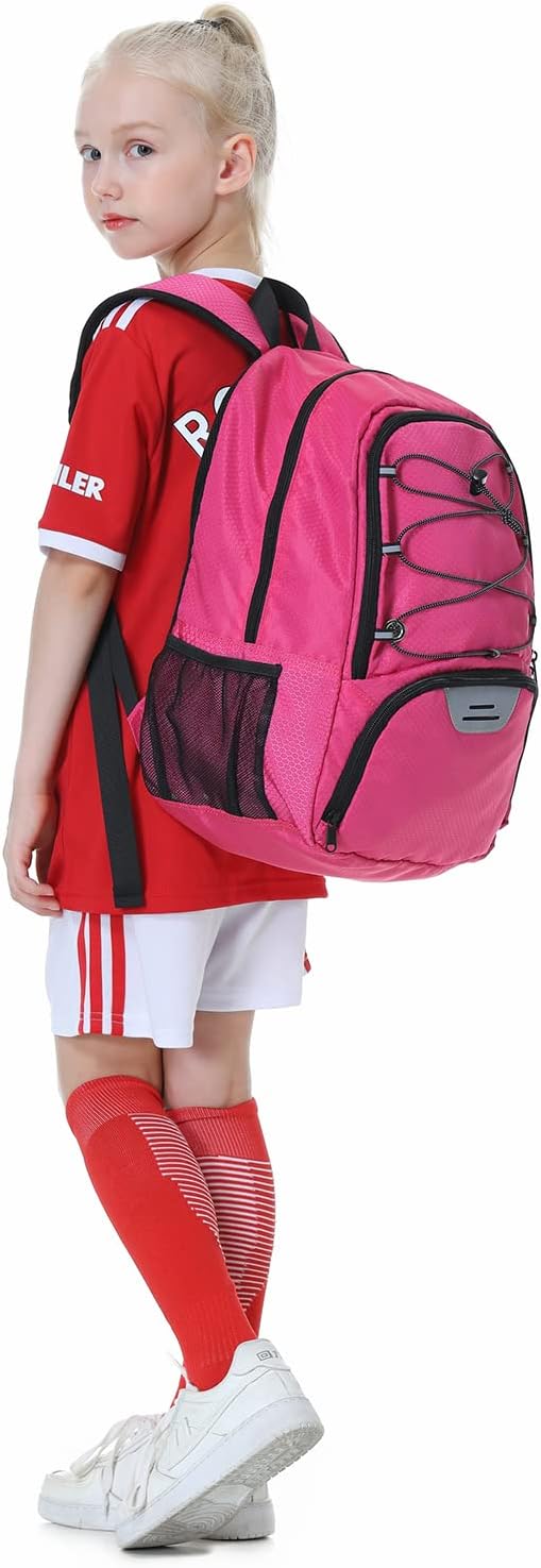 Youth Soccer Bag-Soccer Backpack&Backpack for Football Basketball,with Ball Compartment Separate Cleat Package