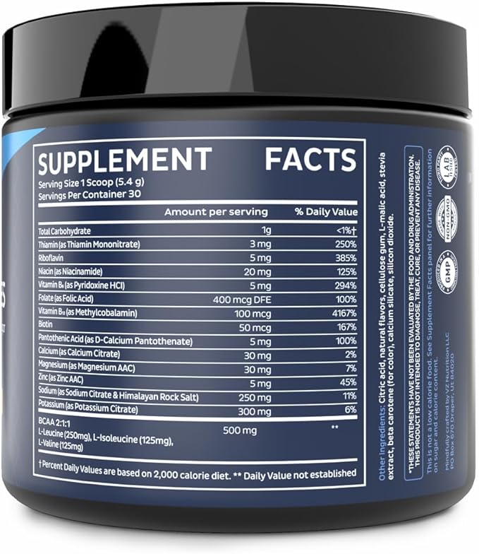 Zeal Electrolyte Powder - 30 Servings | Keto Electrolytes Powder | Zero Sugar, BCAAs, B-Vitamins | Potassium, Zinc, Magnesium | Hydration Powder Recovery Drink | Orange Creamsicle