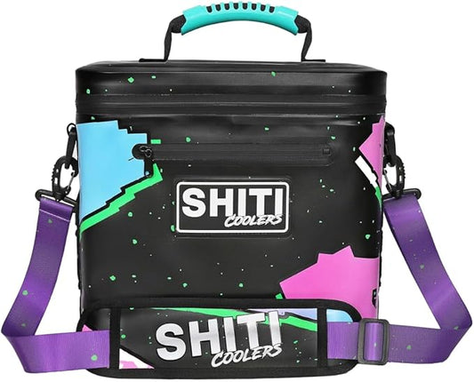 SHITI Coolers Cooler for Camping, Travel, Beach, Soft Lunch Box for Food, Drinks & Ice, Portable, Waterproof 24 Hr Insulated Bag with Shoulder Straps, Customizable