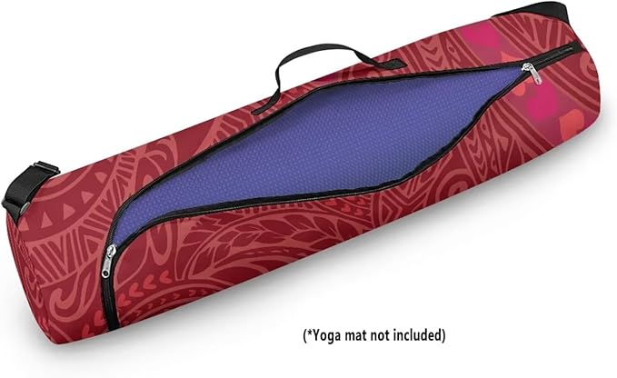 ZCFYGDX Yoga Mat Bag with Adjustable Shoulder Strap and Handle Zipper, 30in Wide x 6.3in Diameter for Yoga Mat Storage