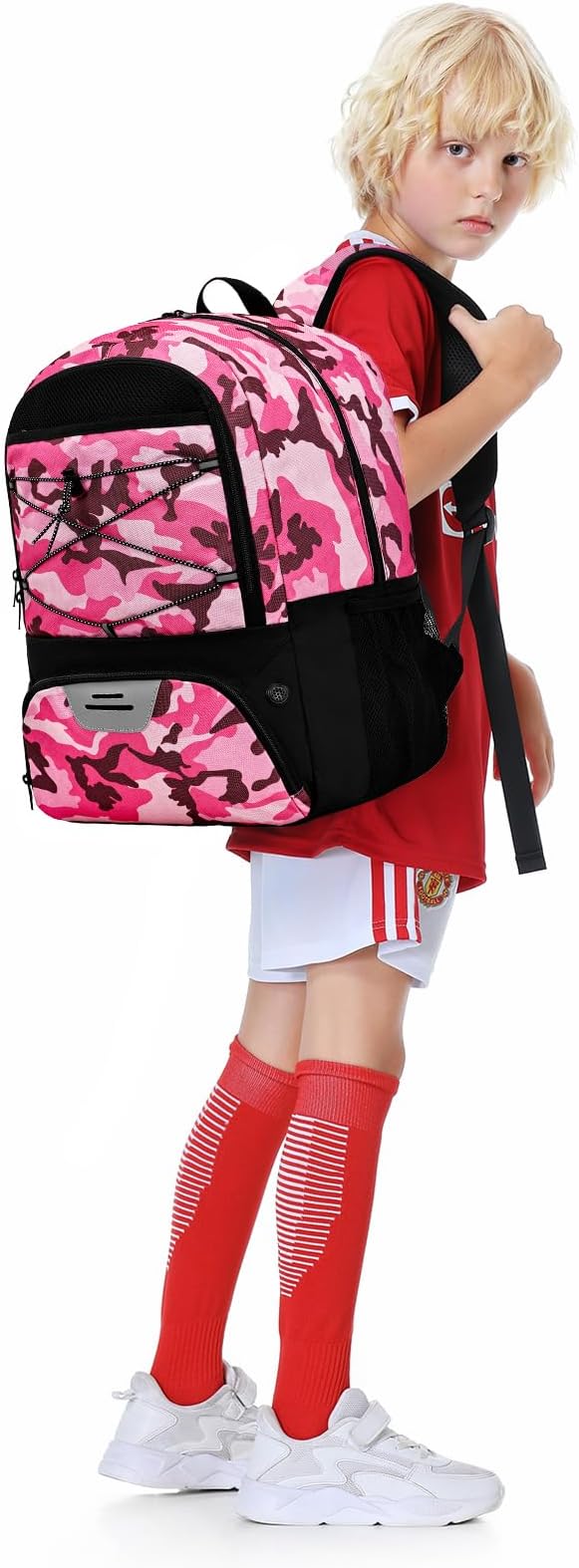 Youth Soccer Bag-Soccer Backpack&Backpack for Football Basketball,with Ball Compartment Separate Cleat Package