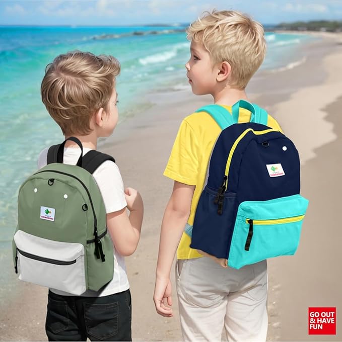 atgark Kids Backpacks for Girls & Boys - Kindergarten to Elementary School, Small Child Toddler Backpack, 15" H, Ages 6-9