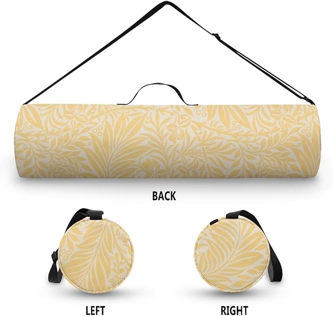 ZCFYGDX Yoga Mat Bag with Adjustable Shoulder Strap and Handle Zipper, 30in Wide x 6.3in Diameter for Yoga Mat Storage