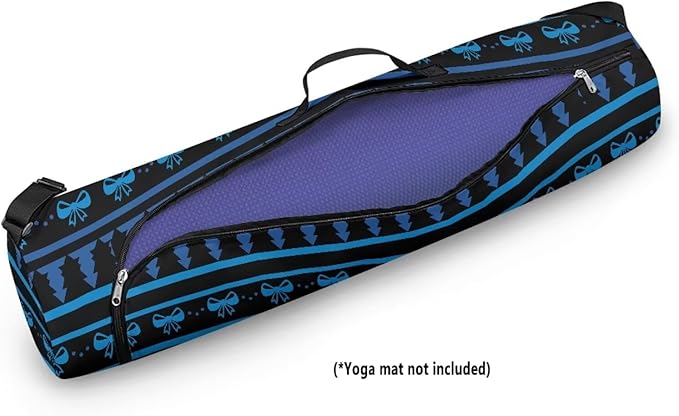 ZCFYGDX Yoga Mat Bag with Adjustable Shoulder Strap and Handle Zipper, 30in Wide x 6.3in Diameter for Yoga Mat Storage