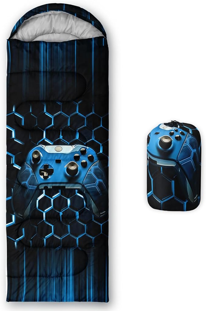 QOOMO Camping Sleeping Bags,3 Season Warm & Cool Weather,Lightweight,Waterproof Sleeping Bags for Adults & Kids,Traveling,and Outdoors,Camping Gear Equipment