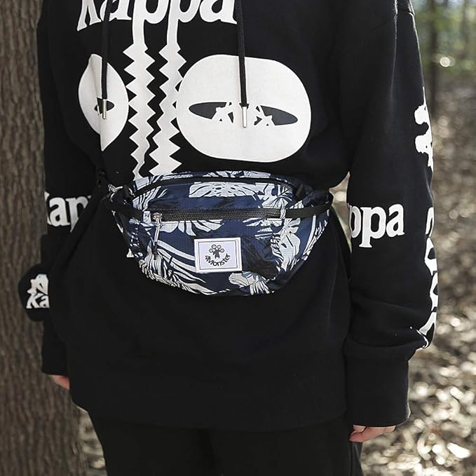 4Monster Hiking Waist Packs Portable,Water Resistant Fanny Bag with Adjustable Strap,Lightweight Crossbody Chest Bag Slim Bag