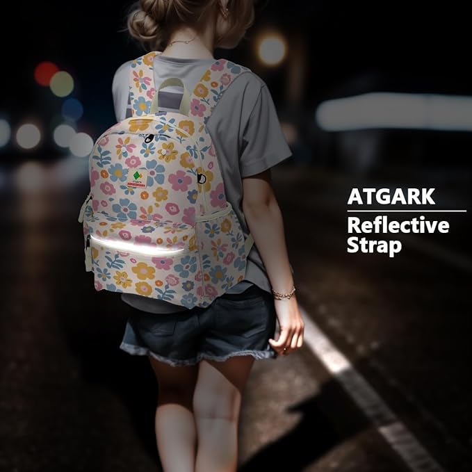 atgark Kids Backpack for Girls: Girls Backpack 6-10 - Kindergarten Elementary School Bookbag for Boy Girl