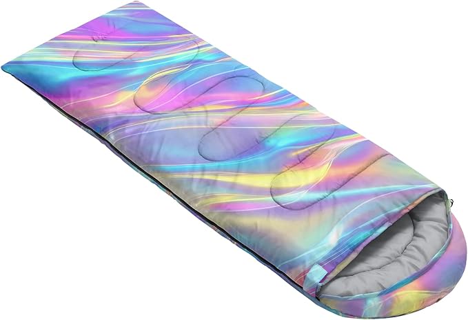 QOOMO Camping Sleeping Bags,3 Season Warm & Cool Weather,Lightweight,Waterproof Sleeping Bags for Adults & Kids,Traveling,and Outdoors,Camping Gear Equipment