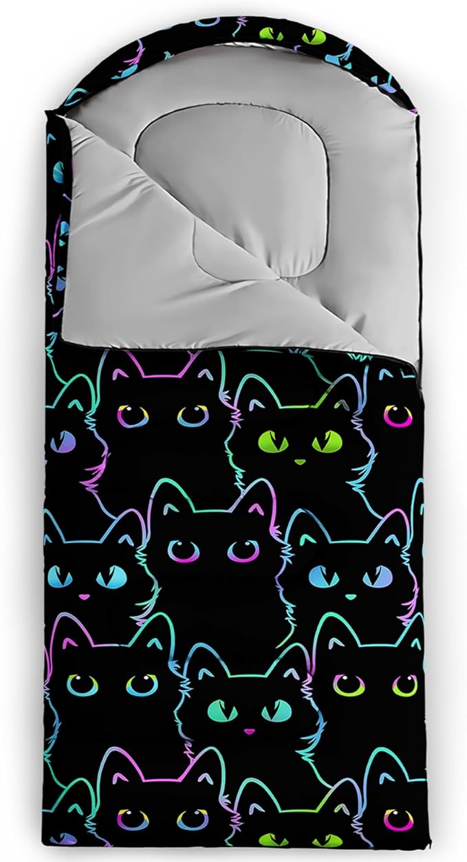 QOOMO Camping Sleeping Bags,3 Season Warm & Cool Weather,Lightweight,Waterproof Sleeping Bags for Adults & Kids,Traveling,and Outdoors,Camping Gear Equipment