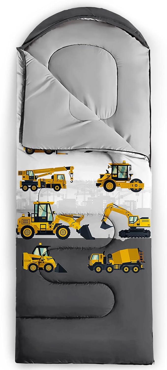 QOOMO Camping Sleeping Bags,3 Season Warm & Cool Weather,Lightweight,Waterproof Sleeping Bags for Adults & Kids,Traveling,and Outdoors,Camping Gear Equipment