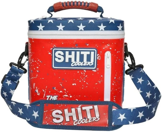SHITI Coolers Cooler for Camping, Travel, Beach, Soft Lunch Box for Food, Drinks & Ice, Portable, Waterproof 24 Hr Insulated Bag with Shoulder Straps, Customizable