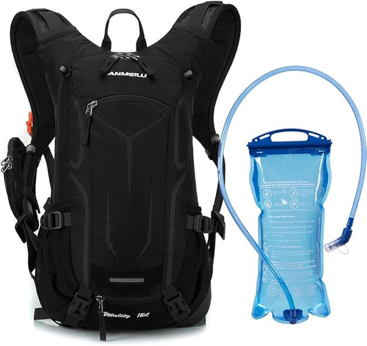 ANMEILU Outdoor Cycling Backpack, 18L, Black