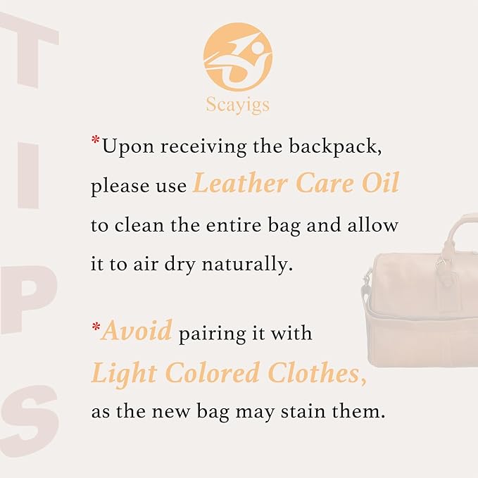 Leather Duffle Bags for Men with Shoe Compartment – 23.6" x 12.6" x 11" Travel Bag, Gym Bag, Also Suitable for Crossbody or Shoulder Carry, Light Brown Large Size