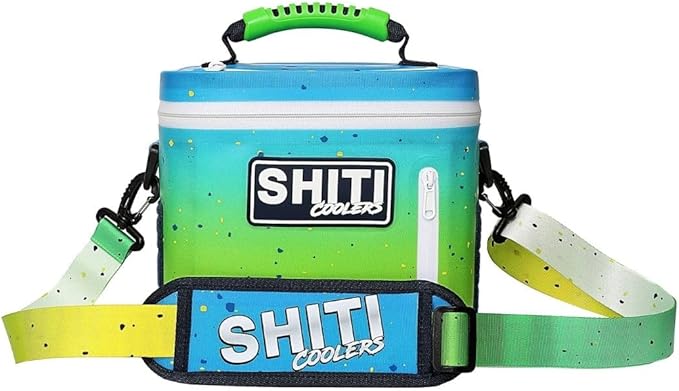SHITI Coolers Cooler for Camping, Travel, Beach, Soft Lunch Box for Food, Drinks & Ice, Portable, Waterproof 24 Hr Insulated Bag with Shoulder Straps, Customizable