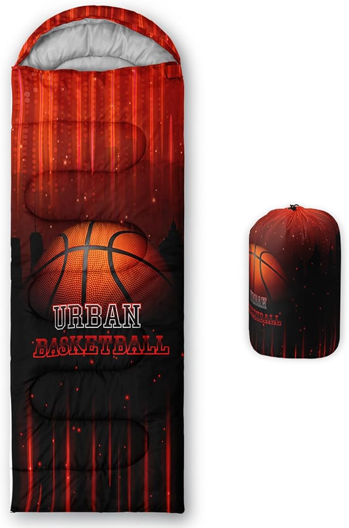 QOOMO Camping Sleeping Bags,3 Season Warm & Cool Weather,Lightweight,Waterproof Sleeping Bags for Adults & Kids,Traveling,and Outdoors,Camping Gear Equipment