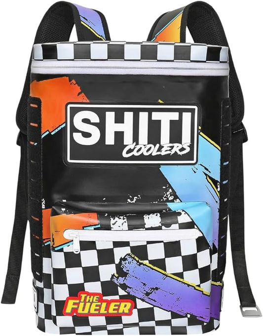 SHITI Coolers Cooler for Camping, Travel, Beach, Soft Lunch Box for Food, Drinks & Ice, Portable, Waterproof 24 Hr Insulated Bag with Shoulder Straps, Customizable