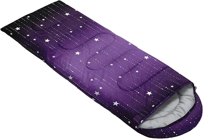 QOOMO Camping Sleeping Bags,3 Season Warm & Cool Weather,Lightweight,Waterproof Sleeping Bags for Adults & Kids,Traveling,and Outdoors,Camping Gear Equipment