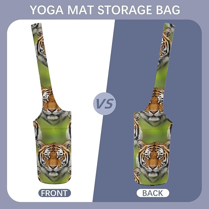 Aiyoolee Single Shoulder Yoga Mat Carrier Bag Portable Spacious with Pocket for Yoga Gym Fitness Travel