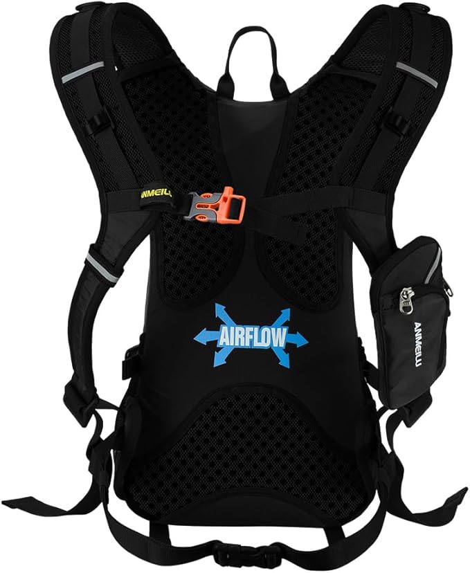 ANMEILU Outdoor Cycling Backpack, 18L, Black
