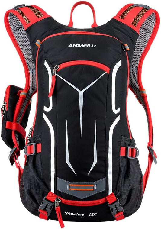 ANMEILU Outdoor Cycling Backpack, 18L, Black