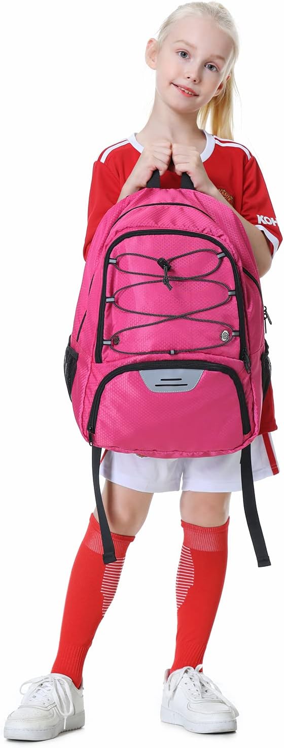 Youth Soccer Bag-Soccer Backpack&Backpack for Football Basketball,with Ball Compartment Separate Cleat Package