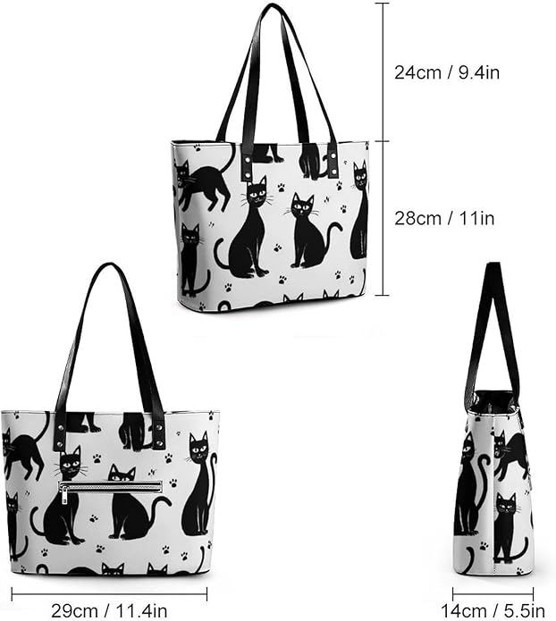 Big Shoulder Commuter Bag Work Tote Bag Handbag With Zipper For Women And Men