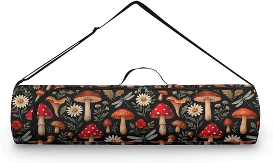 ZCFYGDX Yoga Mat Bag with Adjustable Shoulder Strap and Handle Zipper, 30in Wide x 6.3in Diameter for Yoga Mat Storage