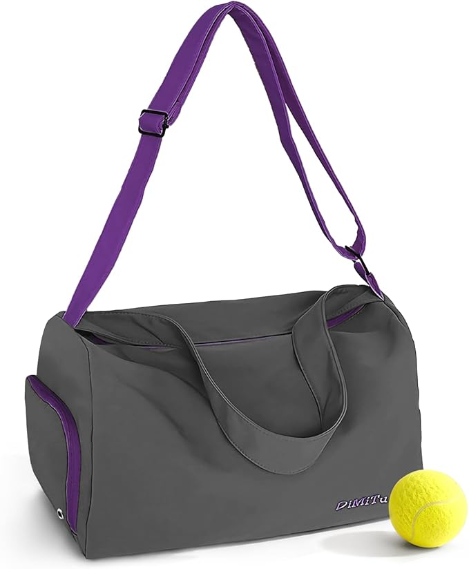 Small Gym Bag for Women Sports Duffel Bag with Shoes Compartment, Waterproof Travel Duffel Bag Carry on Bag Overnight Bag Weekender Bags for Workout Swimming Yoga Dance