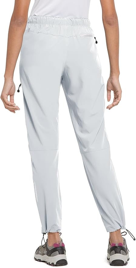 baleaf Women's Hiking Pants Quick Dry Lightweight Water Resistant Elastic Waist Cargo Pants for All Seasons