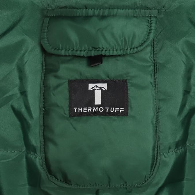 Thermotuff Wearable Sleeping Bag with Dual Hoodie, Long Sleeves, Pockets & Adjustable Drawstring - Ideal for Camping, Cold Weather Hiking, and Stadium Sak Blanket