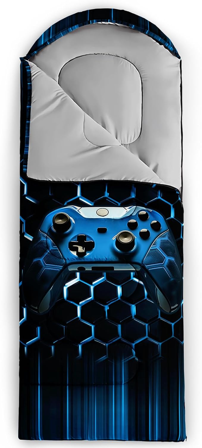 QOOMO Camping Sleeping Bags,3 Season Warm & Cool Weather,Lightweight,Waterproof Sleeping Bags for Adults & Kids,Traveling,and Outdoors,Camping Gear Equipment