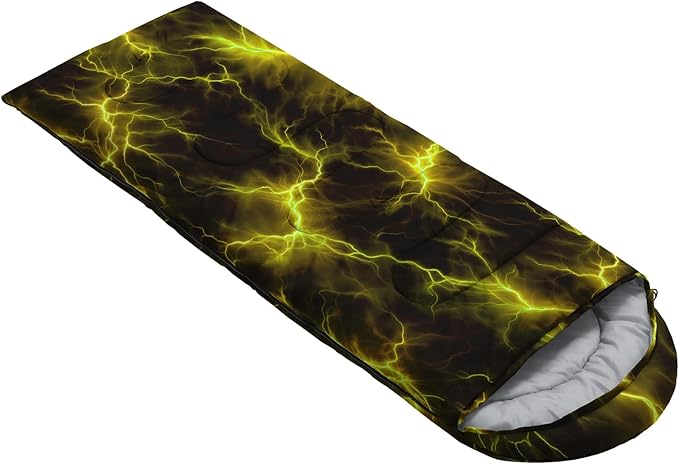 QOOMO Camping Sleeping Bags,3 Season Warm & Cool Weather,Lightweight,Waterproof Sleeping Bags for Adults & Kids,Traveling,and Outdoors,Camping Gear Equipment