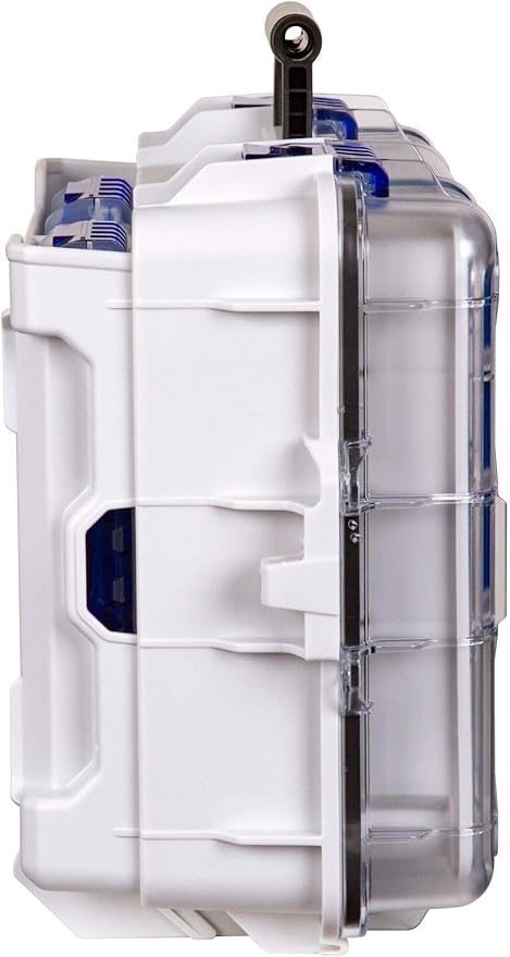 Flambeau Outdoors 3000WPBC Tackle Box - HD Waterproof Tackle Satchel System, Includes 2 Removable WP3012 Ultimate Waterproof Tuff Tainers, Floating Satchel, Fishing Tackle and Gear Storage, Gray/Clear