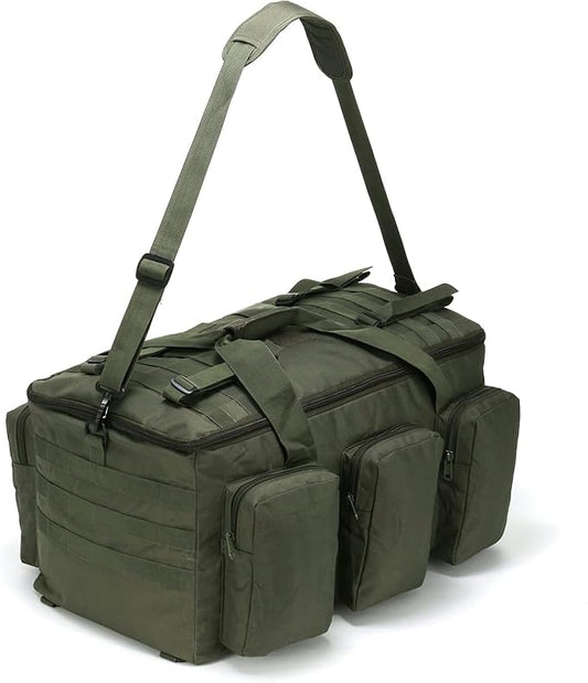 3 In 1 Military Duffel Bag 50L Gym Bag for Men Convertible Weekender Backpack for Sports Travel Basketball